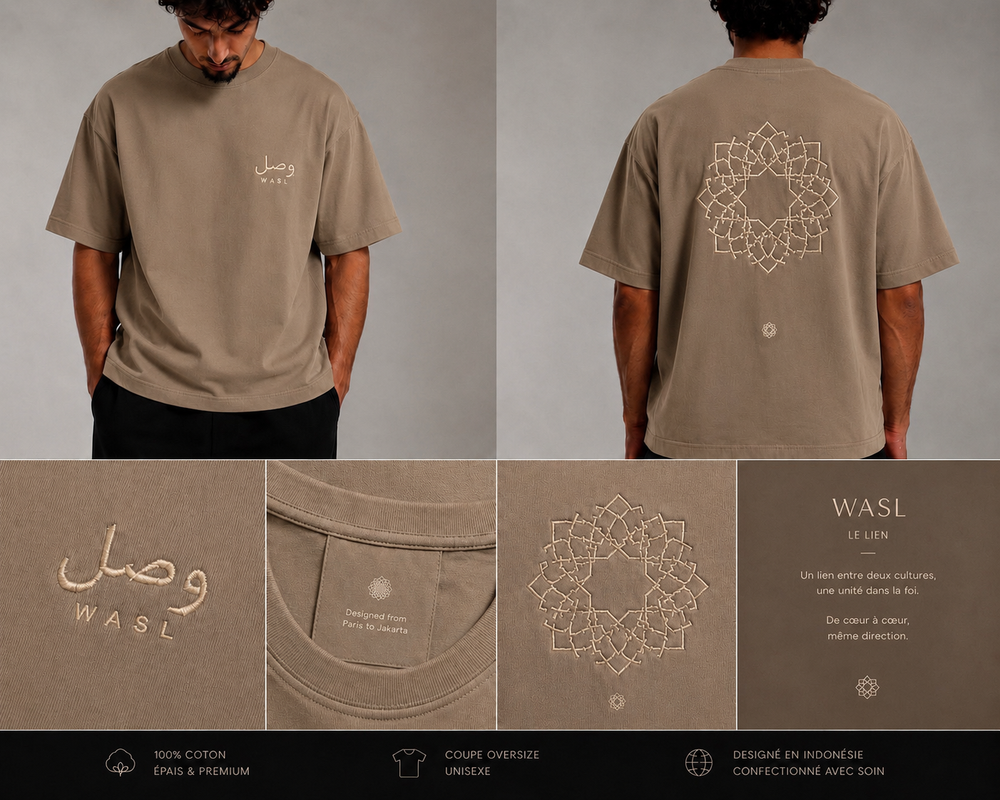 T-shirt WASL Oversized Premium — Designed from Paris to Jakarta